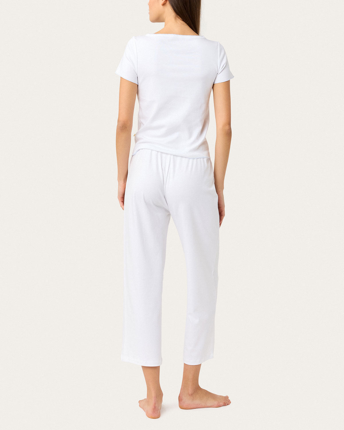 Cici Crop Pant in Chalk