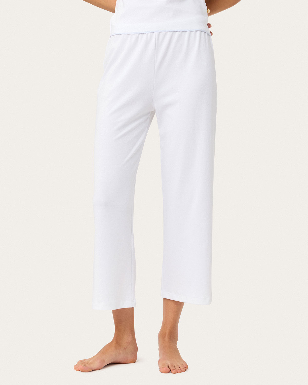 Cici Crop Pant in Chalk