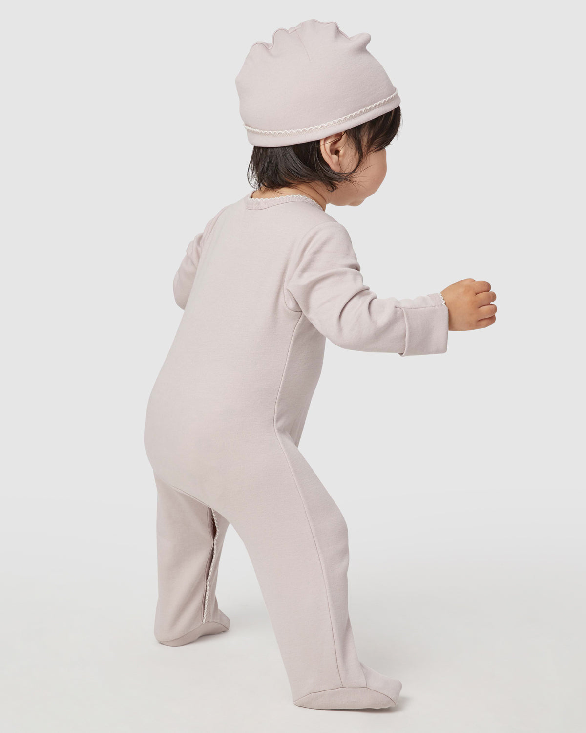 Baby Hat Rory Onesie Set In Dusty Rose