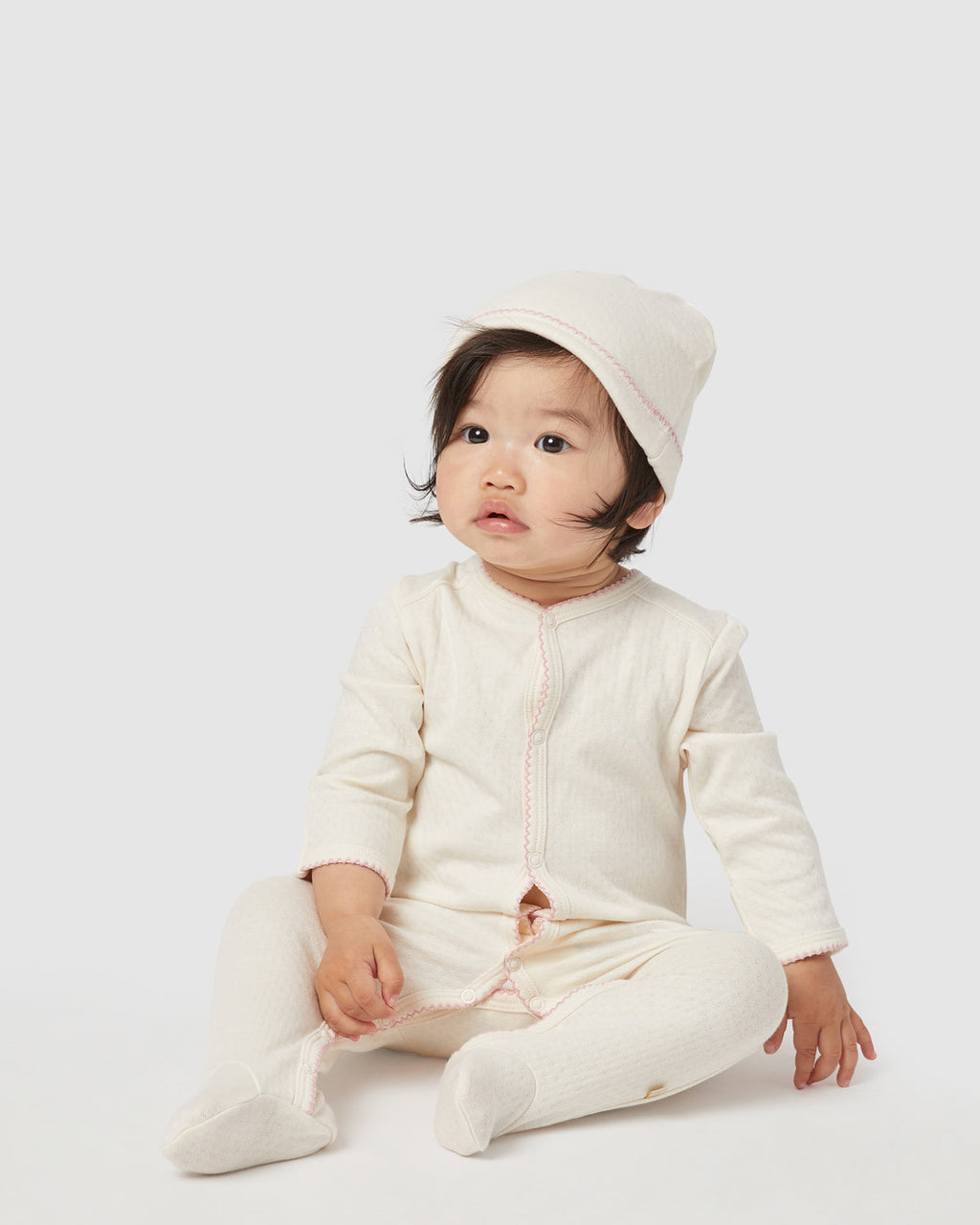 Baby Hat Rory Onesie Set In Rose Water