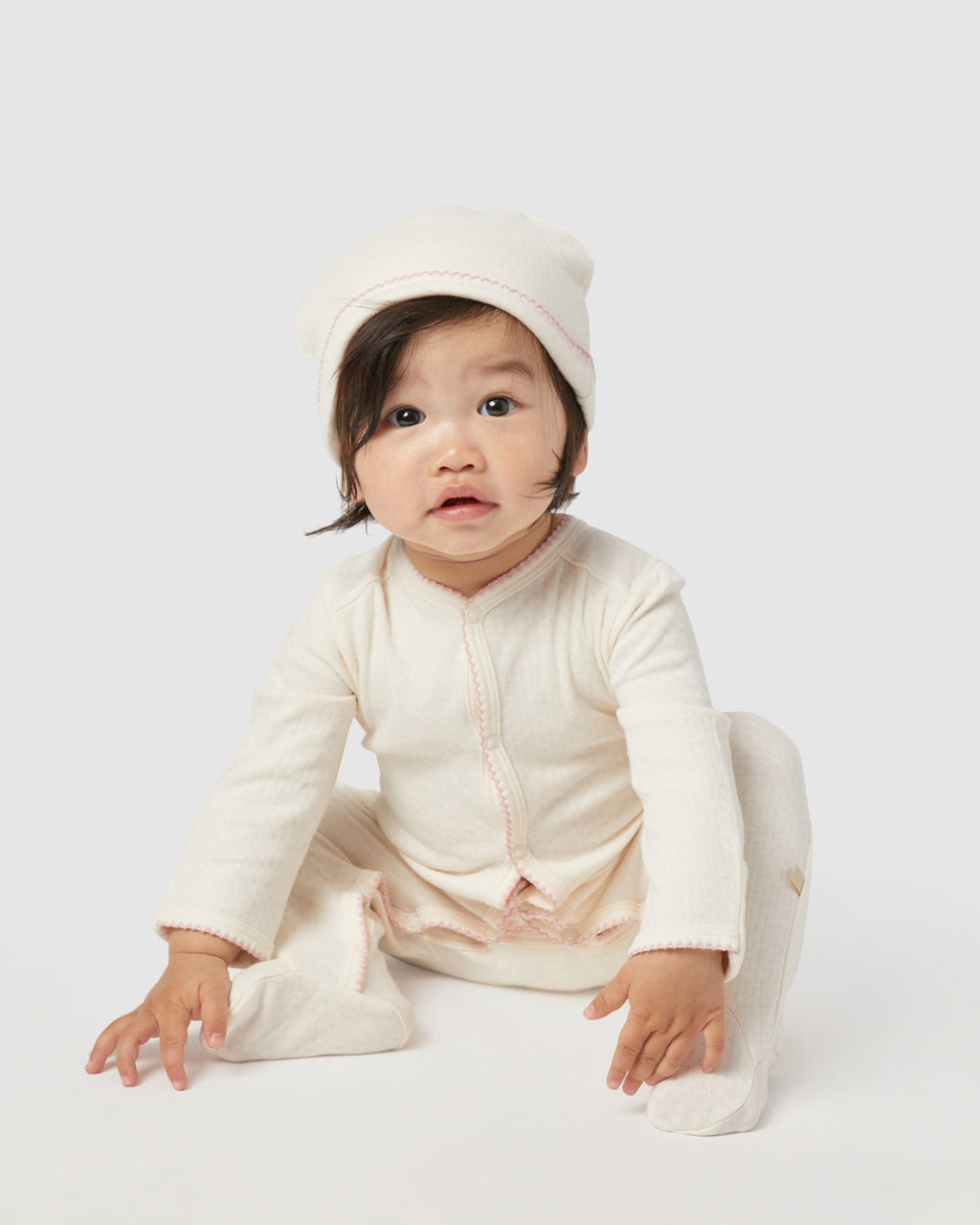 Baby Hat Rory Onesie Set In Rose Water